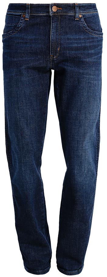 Джинсы мужские Wrangler Texas, цвет: темно-синий. W1219237W. Размер 38-36 (58-36)W1219237W Джинсы мужские Wrangler Texas, цвет: темно-синий. W1219237W. Размер 38-36 (58-36)W1219237WСтильные мужские джинсы Wrangler Texas- джинсы высочайшего качества на каждый день, которые прекрасно сидят.Модель прямого кроя и средней посадки изготовлена из высококачественного хлопка с небольшим добавлением эластана. Джинсы спереди застегиваются на металлическую пуговицу и имеют ширинку на застежке-молнии. На поясе предусмотрены шлевки для ремня. Спереди модель дополнена двумя втачными карманами и одним небольшим секретным кармашком, а сзади - двумя накладными карманами. Джинсы оформлены декоративной прострочкой, металлическими заклепками и стильной фирменной нашивкой на одном из задних карманов.