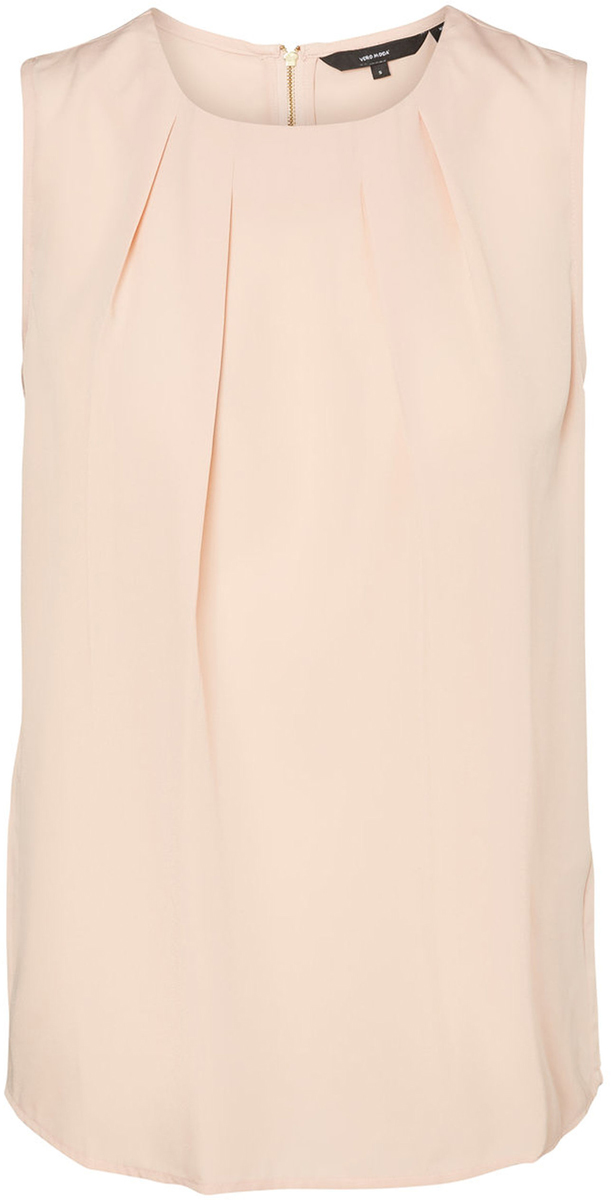 Блузка женская Vero Moda, цвет: розовый. 10185857_Rose Cloud. Размер L (48)10185857_Rose Cloud Блузка женская Vero Moda, цвет: розовый. 10185857_Rose Cloud. Размер L (48)10185857_Rose CloudБлузка женская Vero Moda с круглым вырезом горловины и без рукавов, сзади застегивается на молнию.