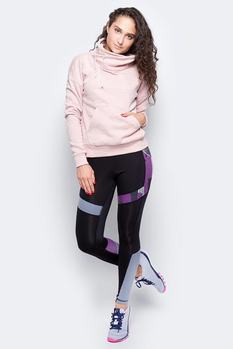 Худи женское Reebok El Marble Bb Cowl, цвет: розовый. BR5269. Размер XL (52/54)BR5269 Худи женское Reebok El Marble Bb Cowl, цвет: розовый. BR5269. Размер XL (52/54)BR5269Худи женское Reebok изготовлено из натурального хлопка с добавлением полиэстера. Оригинальный воротник затягивается на прочный шнурок. Спереди худи дополнено карманом кенгуру. Низ изделия и рукава дополнены эластичными манжетами.