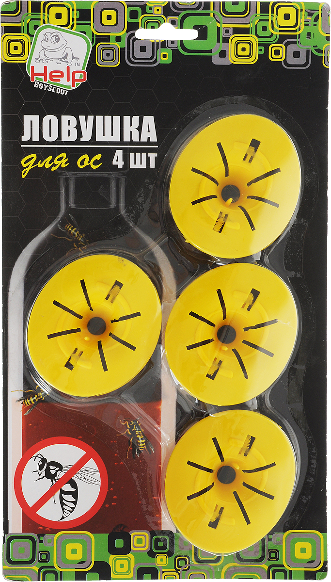 Ловушка-насадка для ос Help, на бутылку, 7,5 х 6,5 х 2,7 см, 4 шт80102 Ловушка-насадка для ос Help, на бутылку, 7,5 х 6,5 х 2,7 см, 4 шт80102Ловушка-насадка Help - это простое и эффективное средство защиты от ос. Необходимо только добавить в бутылку приманку (сок, сироп или мед), которая будет привлекать насекомых внутрь ловушки. Изделие выполнено из полипропилена.В комплекте 4 штуки.