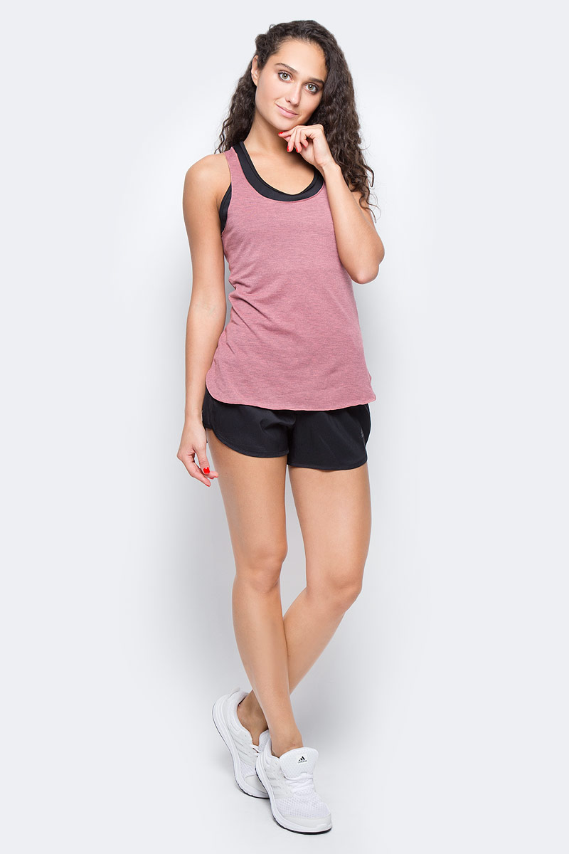 Майка для фитнеса женская Adidas Prime Tank, цвет: розовый. CD1068. Размер S (42/44)CD1068 Майка для фитнеса женская Adidas Prime Tank, цвет: розовый. CD1068. Размер S (42/44)CD1068Удобная женская майка Adidas выполнена из полиэстера с добавлением эластана. Ткань с технологией climalite® быстро и эффективно отводит влагу с поверхности кожи, поддерживая комфортный микроклимат. Модель с глубоким круглым вырезом и перекрестными лямками, подарит вам комфорт во времяэнергичных тренировок, где требуется максимальная свобода и интенсивность движений.