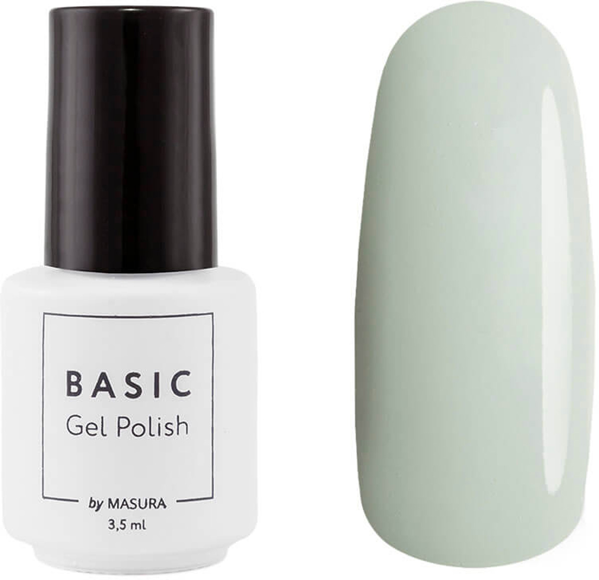 Masura Гель-лак Basic Пастельный Кале, 3,5 мл294-353 Masura Гель-лак Basic Пастельный Кале, 3,5 мл294-353Разбеленный кале, пастельно-зеленый, эмалевый, плотный