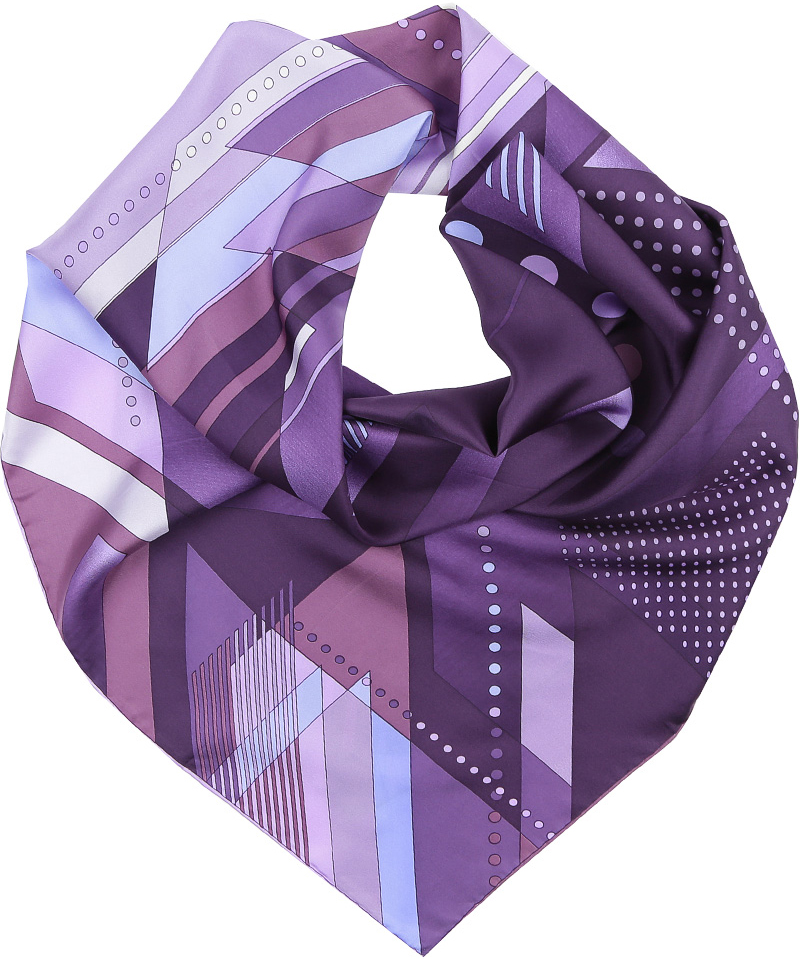 Платок женский Fabretti, цвет: фиолетовый. CX1718-05-9. Размер 90 х 90 см