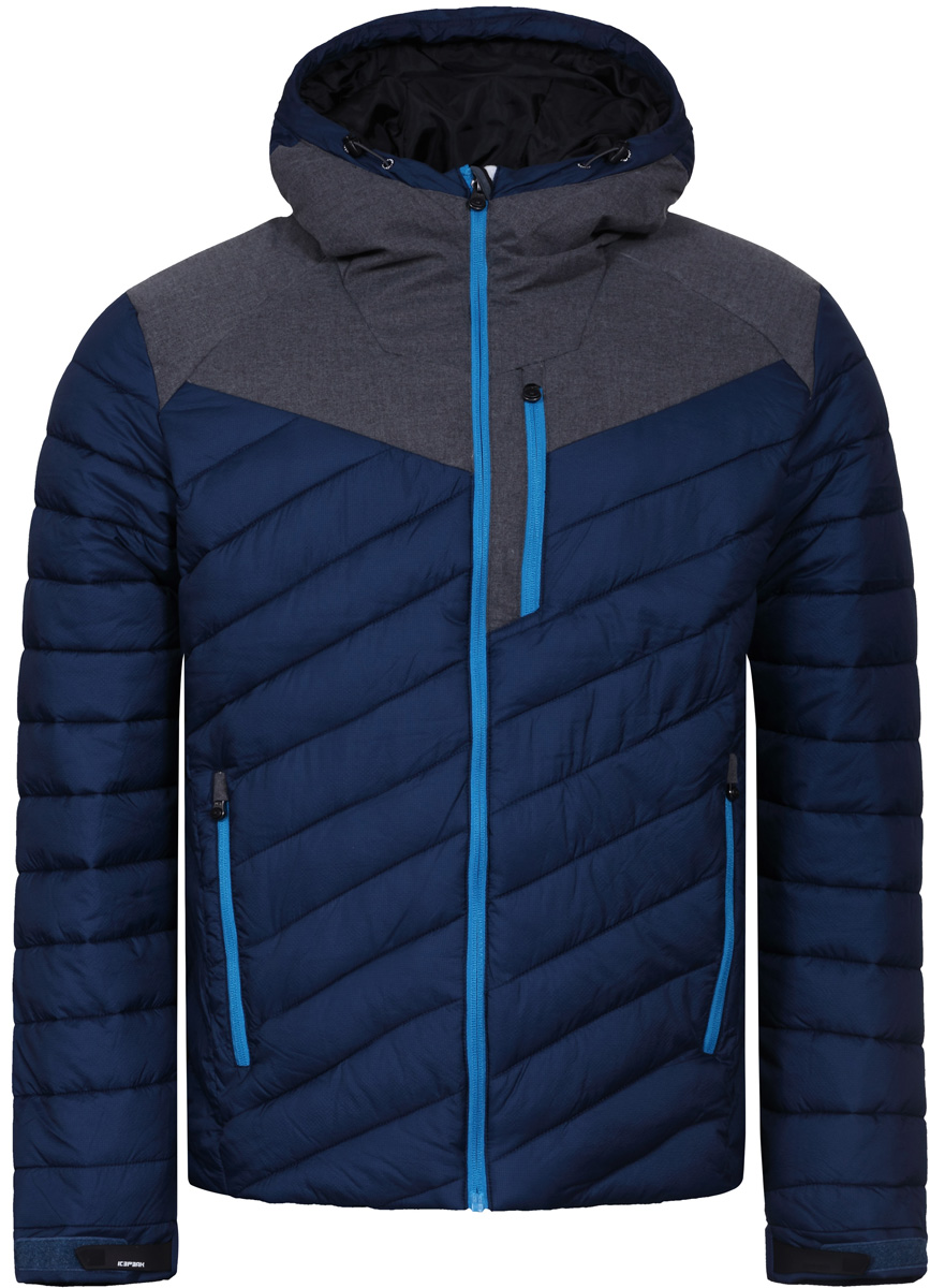 Куртка мужская Icepeak, цвет: темно-синий. 856004650IV_365. Размер 52856004650IV_365 Куртка мужская Icepeak, цвет: темно-синий. 856004650IV_365. Размер 52856004650IV_365Куртка мужская Icepeak выполнена из полиамида. Модель с длинными рукавами и капюшоном застегивается на застежку-молнию.