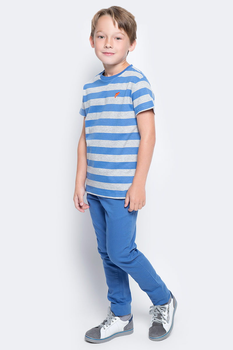 Футболка для мальчика Sela, цвет: индиго. Ts-811/1075-7213. Размер 152, 12 летTs-811/1075-7213 Футболка для мальчика Sela, цвет: индиго. Ts-811/1075-7213. Размер 152, 12 летTs-811/1075-7213Стильная футболка для мальчика Sela изготовлена из натурального хлопка и оформлена принтом в полоску. Воротник дополнен мягкой трикотажной резинкой.Яркий цвет модели позволяет создавать модные образы.
