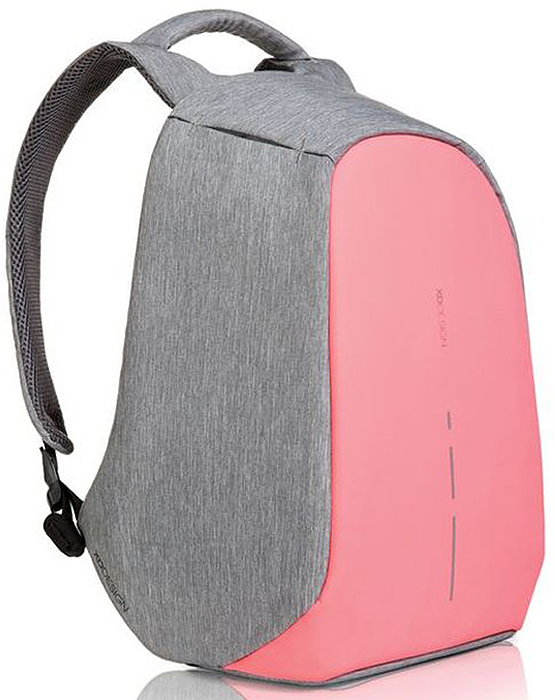 Рюкзак для ноутбука XD design Bobby Compact, до 14, цвет: серый, розовый, 11 лP705.534 Рюкзак для ноутбука XD design Bobby Compact, до 14, цвет: серый, розовый, 11 лP705.534Рюкзак для ноутбука до 14 XD design Bobby Compact - это второе поколение противоугонного рюкзака меньшего размера. Несмотря на то, что габариты изделия стали меньше, благодаря продуманному расположению и устройству отделений влезет все, что может пригодиться в течение дня.Преимущества: • Полная защита от карманников: не открыть, не порезать.• Вшитый USB-порт для зарядки гаджетов.• Светоотражающие полосы.• Супер-легкий: на 25% легче аналогов.• Отделение для ноутбука до 14.• Отделение для планшета.• Чехол-кошелек для мелких аксессуаров.• Крепления для бутылки воды и камеры.