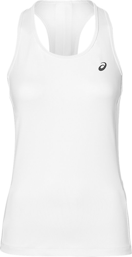 Майка женская Asics Club Tank, цвет: белый. 146477-0001. Размер M (46/48)146477-0001 Майка женская Asics Club Tank, цвет: белый. 146477-0001. Размер M (46/48)146477-0001Тренируйтесь стильно. Стильная одежда для спорта поможет вам тренироваться чаще, начиная неделю с пилатеса в понедельник и заканчивая ее на тренажерах в пятницу. Эта майка от Asics удобна для гимнастики и стретчинга и совершенно не ограничивает вас на пути к достижению ваших целей. Отлично выглядит и дарит отличные ощущения во время тренировки.