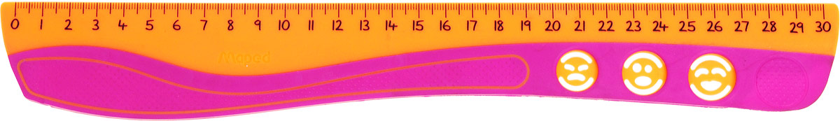 Maped Линейка Kidi Grip цвет оранжевый розовый 30 см278510_оранжевый, розовый Maped Линейка Kidi Grip цвет оранжевый розовый 30 см278510_оранжевый, розовыйЛинейка Maped Кidi Grip удобна в использовании благодаря резиновой вставке, которая препятствует ее скольжению по бумаге. Необычная линейка длиной 30 см дополнена забавными трафаретами в виде смайликов.