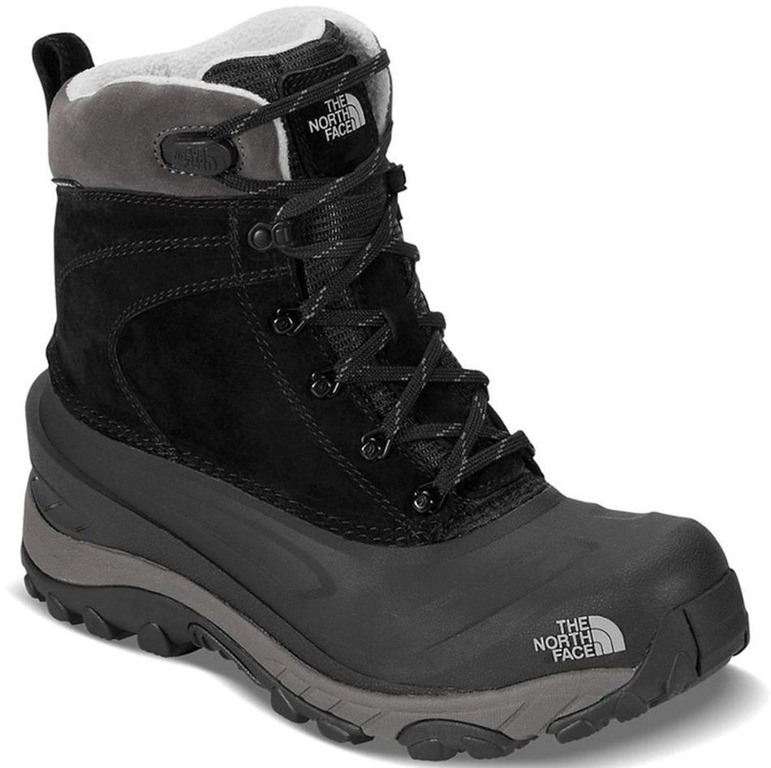 Ботинки мужские The North Face M Chilkat III, цвет: черный. T939V6WE3. Размер 12H (46)T939V6WE3 Ботинки мужские The North Face M Chilkat III, цвет: черный. T939V6WE3. Размер 12H (46)T939V6WE3Высокие мужские ботинки Chilkat III от The North Face - утепленная водонепроницаемая модель для самых серьезных условий. Верх ботинок из натуральной кожи с литой резиной противостоит внешним воздействиям. Полностью водонепроницаемая конструкция. Подкладка изготовлена из мягкого сетчатого материала, позволяющего сохранять ваши ноги в тепле. В ботинке имеется влагоотводящий внутренник из мембранной ткани, который при необходимости можно вынуть. Утеплитель Heatseeker не позволит вашим ногам замерзнуть. Верхние части ботинок и языки имеют подкладку из искусственного меха для дополнительного утепления и комфорта.Анатомическая стелька из EVA обеспечивает амортизацию и комфорт при ходьбе. Подошва TNF Winter Grip со вставками IcePick обеспечивает отличное сцепление на обледенелой поверхности.