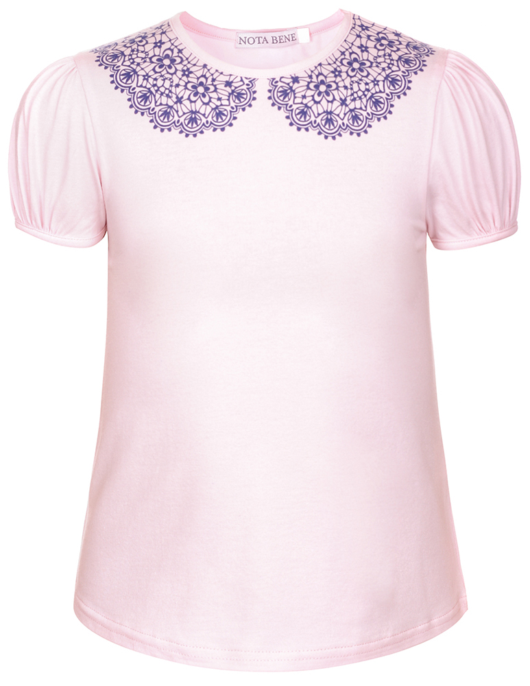 Блузка для девочки Nota Bene, цвет: светло-розовый. CJR27030_57. Размер 110