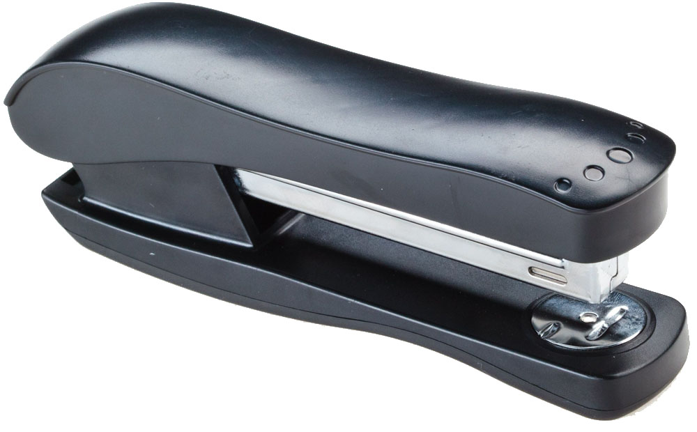 Office Force Stationery Степлер Wave 3016, цвет черный, до 20 листов30160 Office Force Stationery Степлер Wave 3016, цвет черный, до 20 листов30160Степлер Office Force Wave с эргономичным корпусом и системой экономии усилия. Цвет - черный. Глубина закладывания бумаги - до 55 мм. Толщина пробивания - до 20 листов бумаги плотностью 80 г/м?. Тип и размер применяемых скоб - 24/6;26/6. Вместимость контейнера - до 100 скоб. Режим сшивания листов - закрытый/ открытый. Возможность изменения режима сшивания. Материал - пластик, металл. Размер -138х56х37 мм. Антискользящее покрытие.