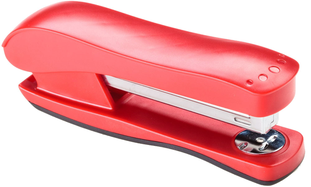 Office Force Stationery Степлер Wave 3016 цвет красный №24/6 26/630162 Office Force Stationery Степлер Wave 3016 цвет красный №24/6 26/630162Степлер Office Force Wave с эргономичным корпусом и системой экономии усилия. Глубина закладывания бумаги: до 55 мм.Толщина пробивания: до 20 листов бумаги плотностью 80 г/м.Тип и размер применяемых скоб: 24/6; 26/6.Вместимость контейнера: до 100 скоб.Режим сшивания листов: закрытый/открытый. Возможность изменения режима сшивания. Материал: пластик, металл.Размер: 138 мм х 56 мм х 37 мм.Антискользящее покрытие.
