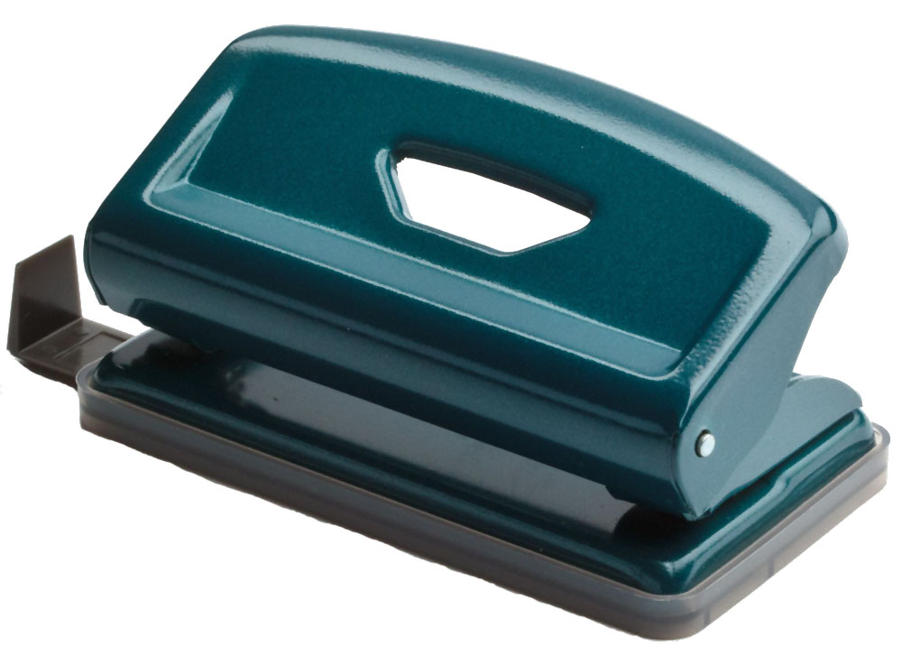 Office Force Stationery Дырокол Mini 10 листов 2 отверстия цвет зеленый35010 Office Force Stationery Дырокол Mini 10 листов 2 отверстия цвет зеленый35010Дырокол Office Force серии Mini с эргономичным упором оснащен форматной линейкой A4, A5, A6, 888. Корпус выполнен из металла. Толщина пробивания - до 10 листов, 80г/м2. Пробивает 2 отверстия, диаметром 6 мм. Расстояние между отверстиями 80 мм. Наличие специальных фиксаторов обеспечивает возможность хранения дырокола в сложенном виде. Нескользящая прорезиненная подошва, контейнер для сбора конфетти.