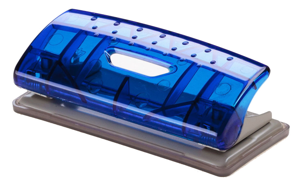 Office Force Stationery Дырокол Mini Transparent 6 листов 2 отверстия цвет синий35023 Office Force Stationery Дырокол Mini Transparent 6 листов 2 отверстия цвет синий35023Дырокол Office Force серии Transparent Mini. Прозрачный корпус выполнен из прочного пластика с металлической основой. Толщина пробивания - до 6 листов, 80г/м2. Пробивает 2 отверстия, диаметром 6 мм. Расстояние между отверстиями 80 мм. Нескользящая прорезиненная подошва, контейнер для сбора конфетти.