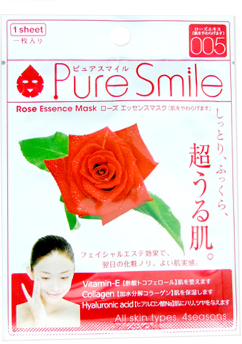 Pure Smile Essence Mask Восстанавливающая маска для лица с эссенцией розы, 23 мл000211 Pure Smile Essence Mask Восстанавливающая маска для лица с эссенцией розы, 23 мл000211Еженедельный уход - это неотъемлемая процедура для полноценного ухода за кожей лица. Необходимо каждую неделю использовать различные маски. Преимущество нужно отдать увлажняющим, питательным, и маскам для повышения упругости кожи. Все эти функции вы найдете в линии Pure Smile. Эти маски настоящие волшебные палочки, способные моментально преобразить вашу кожу. Ведь сыворотка, которая используется для пропитки маски, имеет тройную концентрацию активных компонентов. За короткое время воздействия, маска отдает всю силу полезных ингредиентов вашей коже. Коллаген, в составе сыворотки, наполняет кожу влагой, восстанавливает плотность и упругость кожи. Эссенция розы богата активными веществами, которые обладают энергизирующими, увлажняющими, восстанавливающими и бактерицидными свойствами. Роза стимулирует выработку собственного коллагена, активизирует витамин Д, который укрепляет стенки капилляров и омолаживает кожу.