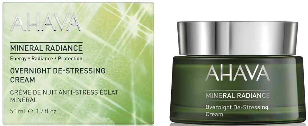 Ahava Mineral Radiance Минеральный ночной крем, придающий сияние и снимающий напряжение, 50 мл87915065 Ahava Mineral Radiance Минеральный ночной крем, придающий сияние и снимающий напряжение, 50 мл87915065Обеспечивает прекрасный ночной сон, помогает расслабить кожу после ежедневного стресса - Osmoter и Signaline S, Бисаболол, Алоэ Вера Помогает восстановить кожу от повреждений и устранить загрязнения, вывести токсины - причины быстрого старения кожи – Venuceane Восстанавливает естественный барьер кожи ночью, для лучшего противостояния ежедневным стрессам (загрязнение и повреждение окружающей среды) - Venuceane, OsmoGuard. Увлажняет и питает, улучшает текстуру, придает мягкость коже - Osmoter , Масло семян Пенного луговика, Trehalose, Провитамин B5. Просыпайтесь со светящейся и сияющей кожей!