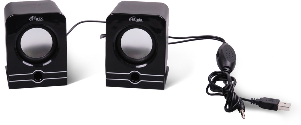 Ritmix SP-2040, Black акустическая система15119040 Ritmix SP-2040, Black акустическая система15119040мультим. актив. акустич. стереосистема 2.0 ritmix sp-2040 black