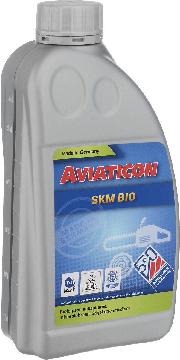 Масло цепное Finke Aviaticon SKM BIO, 1 л73060196 Масло цепное Finke Aviaticon SKM BIO, 1 л73060196Масло цепное Finke Aviaticon SKM BIO - быстро биоразлагаемое масло для мотопил с очень хорошей защитой от износа и природных воздействий. Масло изготавливается из компонентов на растительной основе и биоразлагаемых добавок для защиты окружающей среды и здоровья. Экологически чистый продукт, биологически разлагаемый, который не наносит вреда ни почве, ни воде при попадании в них. Масло для мотопил Finke Aviaticon SKM BIO легко поддается биологическому разложению и не содержит токсичных веществ. В основном используется для смазки цепей пил в сельском и лесном хозяйствах, в деревообрабатывающей промышленности, садоводстве и в частном секторе для рубки, резки, обрезки сучьев. Уровень биоразложения: 86 % OECD 301 B, Pr.-Nr.:160873413. SGS Institut Fresenius GmbH. Преимущества: - отличная защита от износа, - хорошая адгезия, - хорошая текучесть при низких температурах, - очень широкий рабочий диапазон температур, - стабильность вязкости, - хорошая стойкость к окислению.Уважаемые клиенты! Обращаем ваше внимание на то, что упаковка может иметь несколько видов дизайна. Поставка осуществляется в зависимости от наличия на складе.