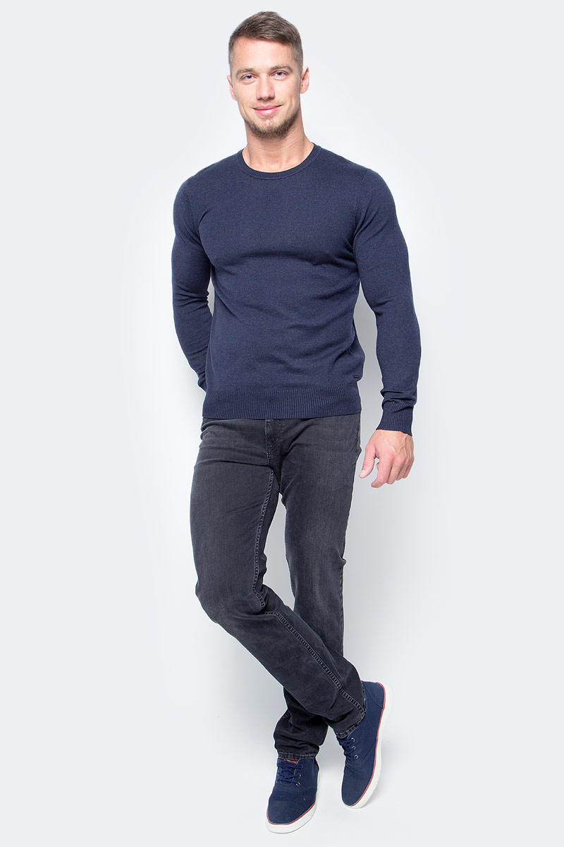 Джемпер мужской Baon, цвет: темно-синий. B637702_Midnight Blue Melange. Размер XXL (54)B637702_Midnight Blue Melange Джемпер мужской Baon, цвет: темно-синий. B637702_Midnight Blue Melange. Размер XXL (54)B637702_Midnight Blue MelangeБазовый джемпер от Baon - модель, созданная специально для того, чтобы избавить вас от хлопот, связанных с составлением аутфита. Он отлично сочетается как с деловыми брюками, так и с джинсами. Шерсть в составе этого изделия будет согревать вас своим натуральным теплом.