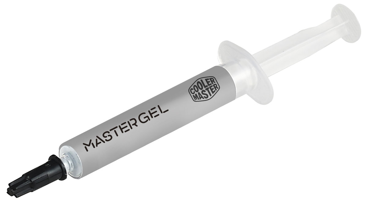 Cooler Master MasterGel термопаста, 1,5 гMGX-ZOSW-N15M-R1 Cooler Master MasterGel термопаста, 1,5 гMGX-ZOSW-N15M-R1Cooler Master MasterGel - высокоэффективная теплопроводная паста для наиболее популярных процессоров. Низкое термосопротивление и оптимальная вязкость позволяют уверенно передавать тепло от корпуса процессора к радиатору.Плотность: 2.37 г/см3Теплопроводность: 1.85 Вт/м-К