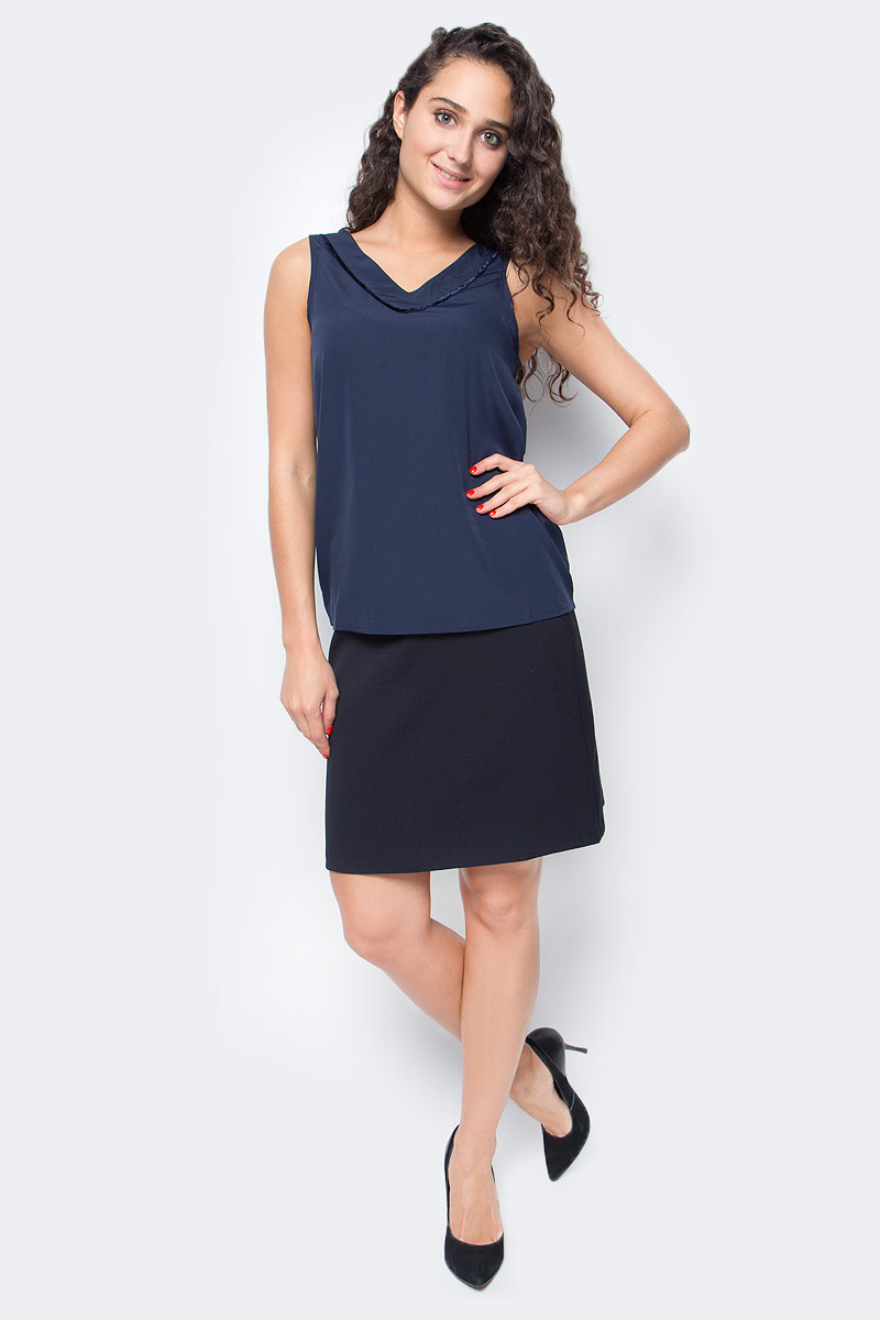 Топ женский Vero Moda, цвет: синий. 10185861_Navy Blazer. Размер M (46)10185861_Navy Blazer Топ женский Vero Moda, цвет: синий. 10185861_Navy Blazer. Размер M (46)10185861_Navy BlazerТоп женский Vero Moda выполнен из качественного материала. Модель свободного кроя с V-образным вырезом горловины.