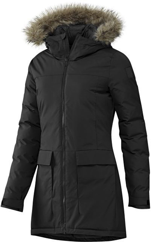 Парка женская Adidas W Xploric Parka, цвет: черный. BQ6803. Размер L (48/50)BQ6803 Парка женская Adidas W Xploric Parka, цвет: черный. BQ6803. Размер L (48/50)BQ6803Женская парка Adidas выполнена из полиамида и дополнена утеплителем из синтепона. Модель с капюшоном и длинным рукавами застегивается на застежку-молнию. Спереди расположено два накладных кармана с клапанами. Изделие дополнено съемным искусственным мехом на капюшоне.