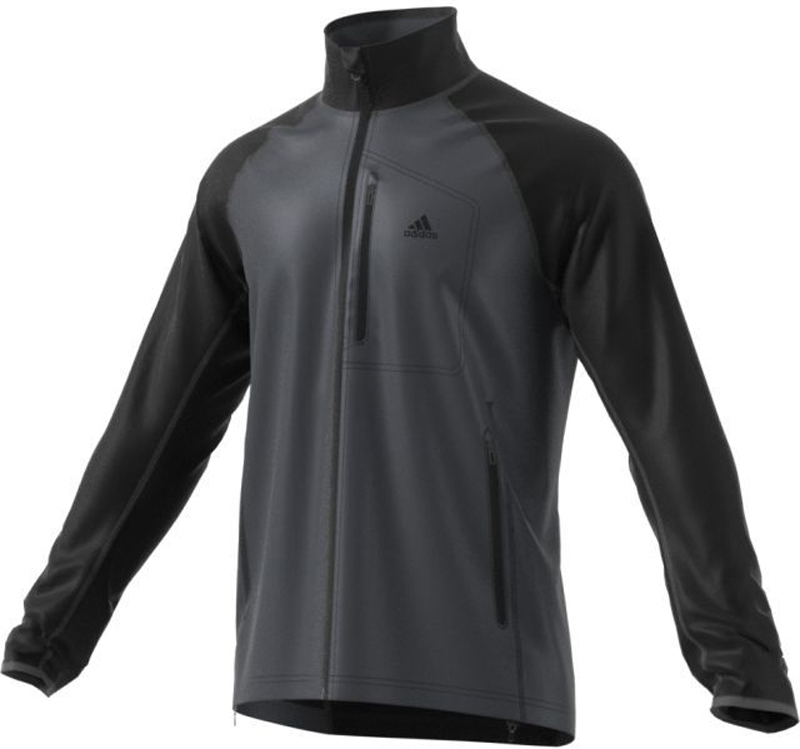 Куртка флисовая мужская Adidas Windfleece J, цвет: черный, темно-серый. AA1902. Размер 54AA1902 Куртка флисовая мужская Adidas Windfleece J, цвет: черный, темно-серый. AA1902. Размер 54AA1902Мужская куртка Adidas Windfleece выполнена из мягкого и теплого материала - поларфлиса. Поларфлис сохраняет тепло даже при отрицательной температуре. Модель классического покроя, с воротником-стойкой и длинными рукавами застегивается на застежку-молнию. Ветрозащитная вставка на лицевой стороне предусмотрена для сохранения тепла. Куртка оснащена боковыми карманами на молнии и нагрудным карманом на молнии. Для дополнительной защиты от ветра и сохранения тепла предусмотрены эластичные манжеты и регулируемый нижний край изделия.