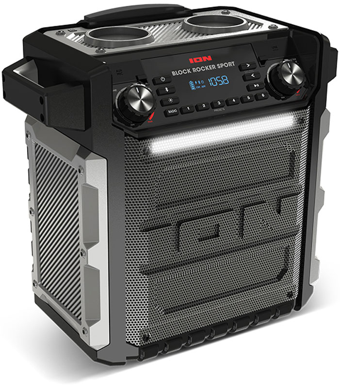 ION Audio Block Rocker Sport, Black портативная акустическая система аккумуляторы для ноутбуков и планшетов