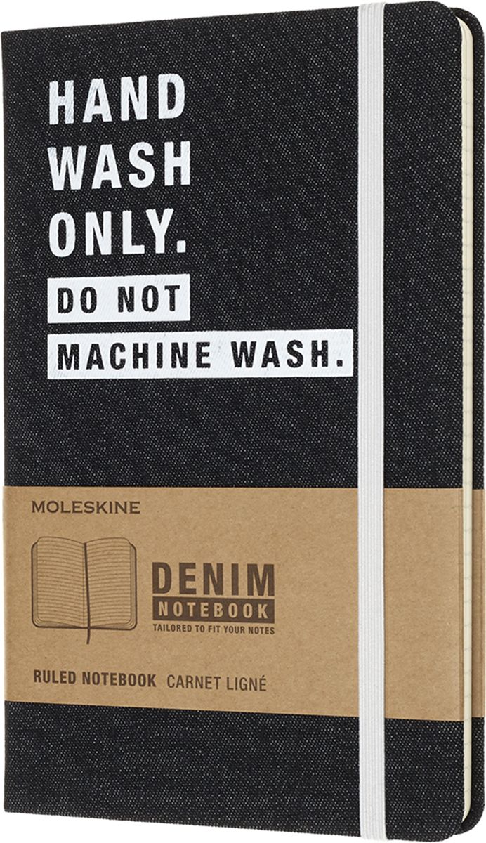 Moleskine Записная книжка Denim Hand Wash 120 листов в линейку цвет черный485915 Moleskine Записная книжка Denim Hand Wash 120 листов в линейку цвет черный485915Удивительная история джинсовой культуры объединяет столетия: от генуэзских моряков до искателей приключений на диком западе XIX века, богемы, экспериментирующей с альтернативными стилями жизни в 60-е годы и до бесчисленных способов интерпретации этой ткани дизайнерами и представителями поколения Z в наши дни. От высокой моды до практичной рабочей одежды. Джинсы для мам и осознающих себя подростков. Повсеместный и демократичный деним может терять со временем яркость, но популярность никогда.Moleskine Denim обладает всеми атрибутами привычного классического молескина: скругленные уголки, бескислотная бумага цвета слоновой кости, фиксирующая резинка, вшитая закладка-ленточка и кармашек для мелочей в конце блокнота.История Moleskine также состоит из открытий и свободы интерпретировать и выражать личную идентичность. Записная книжка Moleskine Denim отражает эти всеобщие ценности поиска, свободного творчества и самовыражения.