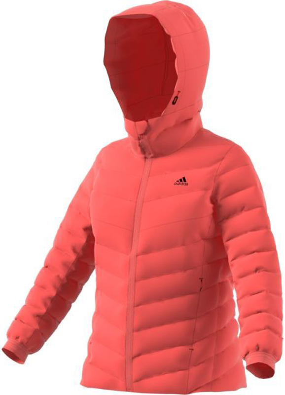 Пуховик женский Adidas W CW Nuvic JKT, цвет: коралловый. BQ8758. Размер 36 (44)BQ8758 Пуховик женский Adidas W CW Nuvic JKT, цвет: коралловый. BQ8758. Размер 36 (44)BQ8758Женский пуховик Adidas Climawarm Nuvic защищает твое тело от влажности и холода, позволяет оставаться в тепле. Модель выполнена из полиэстера с утеплителем из утиного пуха и пера.Высококачественный пуховый наполнитель для максимально легкой теплоизоляции. Водоотталкивающий пух сохраняет тепло даже в мокром состоянии. Пуховик застегивается на застежку-молнию. Рукава дополнены манжетами. Предусмотрен съемный капюшон для лучшей защиты икомфорта. Модель дополнена боковыми карманами на молниях.