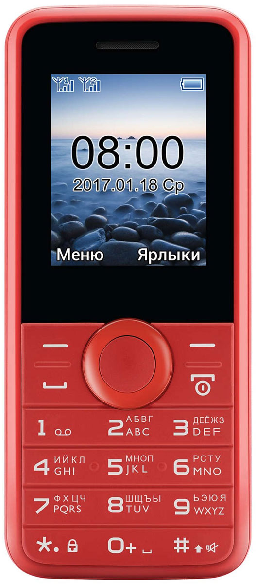 Philips E106, Red8712581744564 Philips E106, Red8712581744564Мобильный телефон Philips E106 оснащен самыми необходимыми функциями, чтобы вы всегда оставались на связи с родными и близкими. 38 дней работы в режиме ожидания и набор основных мультимедийных функций для безграничного общения.Организуйте свою жизнь - разделите контакты на 2 группы, используя два телефонных номера. С двумя SIM-картами вам не придется все время носить с собой 2 телефона.Зачем искать ключи или выключатель в темноте? Воспользуйтесь удобным светодиодным фонариком, встроенным в телефон, и источник света всегда будет у вас под рукой.Оцените удобство настройки FM-радио. Слушайте музыку так, как вам нравится - через динамик телефона или гарнитуру. Просто подключите гарнитуру, которая также является антенной, и выберите в меню функцию прослушивания.Телефон сертифицирован EAC и имеет русифицированную клавиатуру, меню и Руководство пользователя.