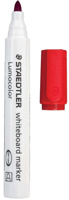 Staedtler Маркер для доски Lumocolor цвет красный 351-2150751 Staedtler Маркер для доски Lumocolor цвет красный 351-2150751Высококачественный маркер для белой магнитно-маркерной доски. Не высыхает с открытым колпачком в течение нескольких дней. Чернила легко стираются с доски стирателем для магнитно-маркерной доски. Даже при сильном нажатии пишущий узел остается на месте.
