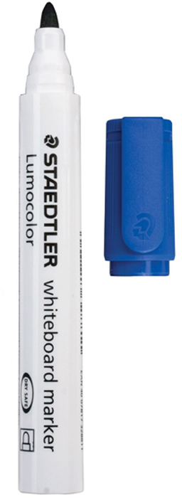 Staedtler Маркер для доски Lumocolor цвет синий 351-3150752 Staedtler Маркер для доски Lumocolor цвет синий 351-3150752Высококачественный маркер для белой магнитно-маркерной доски. Не высыхает с открытым колпачком в течение нескольких дней. Чернила легко стираются с доски стирателем для магнитно-маркерной доски. Даже при сильном нажатии пишущий узел остается на месте.