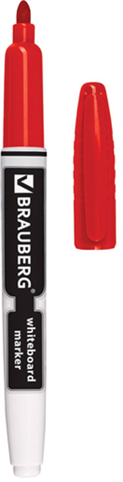 Brauberg Маркер для доски цвет красный150848 Brauberg Маркер для доски цвет красный150848Высококачественный маркер для белой маркерной доски. Не высыхает с открытым колпачком в течение нескольких дней.