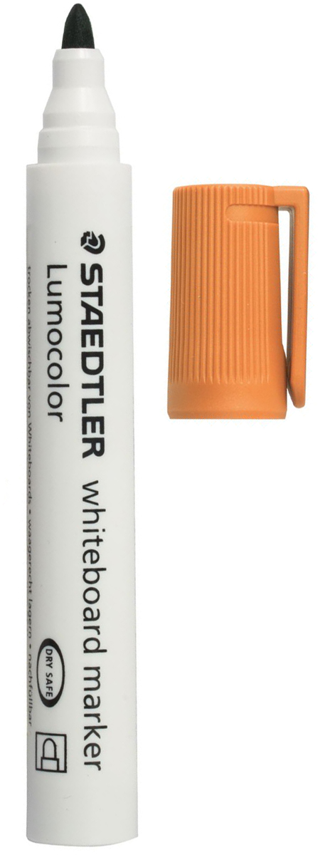 Staedtler Маркер для доски Lumocolor цвет оранжевый 351-4151012 Staedtler Маркер для доски Lumocolor цвет оранжевый 351-4151012Высококачественный маркер для белой магнитно-маркерной доски. Не высыхает с открытым колпачком в течение нескольких дней. Чернила легко стираются с доски стирателем для магнитно-маркерной доски. Даже при сильном нажатии пишущий узел остается на месте.