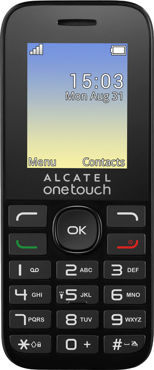 Alcatel OT1020D, Volcano Black4894461398808 Alcatel OT1020D, Volcano Black4894461398808Alcatel OT1020D – мобильный телефон, предназначенный для тех, кто ищет простое в использовании и надёжное устройство для общения. С его помощью можно совершать звонки, обмениваться SMS. Запаса энергии во встроенном аккумуляторе хватит для долгой работы без подзарядки.Телефон оснащен двумя слотами для SIM-карт. Это даёт возможность пользоваться двумя телефонными номерами, не приобретая при этом второй аппарат. Вы можете получать выгоду от разницы между тарифами разных операторов мобильной связи, а также отвести один номер только под деловые разговоры, а второй оставить для личного общения.Для зарядки аккумулятора предусмотрен разъём microUSB. Это значит, что если владелец потеряет входящее в комплект зарядное устройство, ему несложно будет найти замену.В корпус телефона встроен приёмник, позволяющий слушать передачи радиостанций, вещающих в диапазоне FM.Телефон сертифицирован EAC и имеет русифицированную клавиатуру, меню и Руководство пользователя.