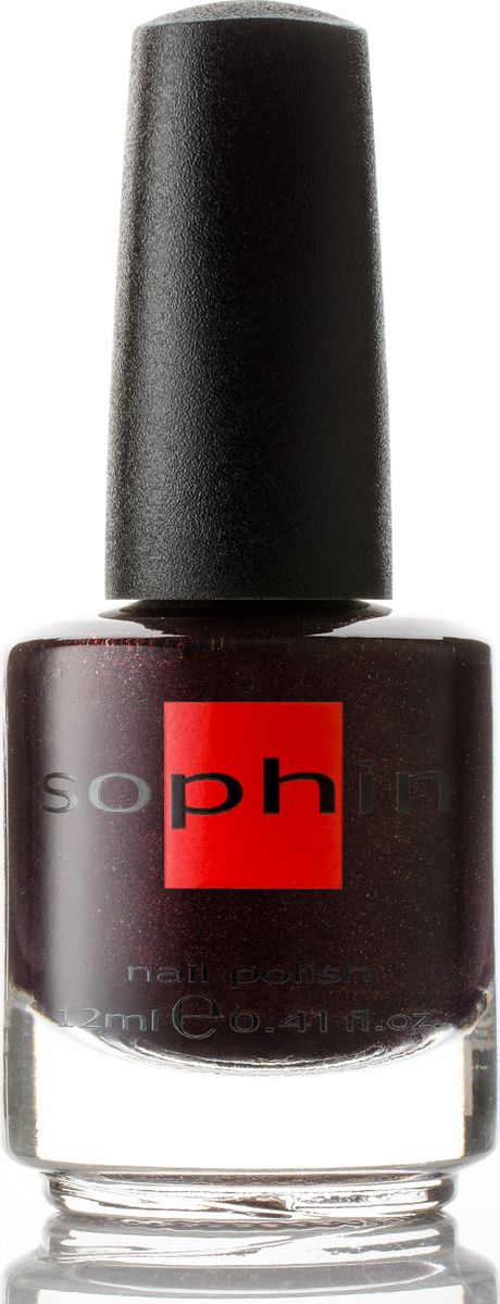 Sophin Лак для ногтей Satin тон 0313, 12 мл0313 Sophin Лак для ногтей Satin тон 0313, 12 мл0313Темный бордово-фиолетовый лак с мелким шиммером. Идеален при нанесениии в два слоя. Матовый финиш. Не требуется базовое покрытие. Можно получить глянцевый финиш, используя топ. BIG5FREE.