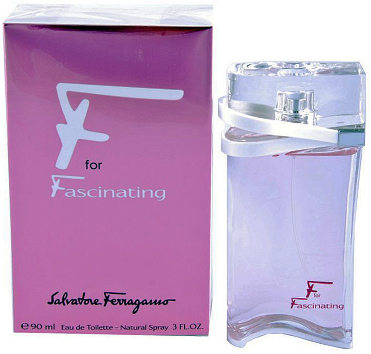 Salvatore Ferragamo F for Fascinating Туалетная вода женская, 90 мл8032529116537 Salvatore Ferragamo F for Fascinating Туалетная вода женская, 90 мл8032529116537В чувственном аромате Salvatore Ferragamo F for Fascinating открывается история любви юной, очаровательной и шикарной женщины, которую поведал Salvatore Ferragamo. Создал аромат знаменитый парфюмер Оливье Полжем. Древесно-цветочный аромат стал более легкой и нежной версией парфюма F Ferragamo. Он предназначен для юных девушек. В аромате раскрываются ноты превосходного мандаринового шербета, который украшен древесными оттенками и великолепным цветочным букетом. Парфюмерная композиция F for Fascinating подчеркивает шарм и неотразимость. Он наполнен чувственностью и свежестью. Аромат жасмина словно ожерелье, без которого выход в свет просто немыслим, украшает свою обладательницу. Аромат пачули тает в дымке, оставляя за собой зарождающуюся новую мелодию. Аромат F for Fascinating создан для того, чтобы очаровывать окружающих. Основные элементы этого аромата – мандарин, пачули и жасмин самбак.