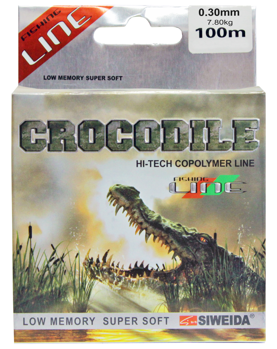 Леска SWD Crocodile, цвет: прозрачный, длина 100 м, сечение 0,3 мм, нагрузка 7,8 кг5208302 Леска SWD Crocodile, цвет: прозрачный, длина 100 м, сечение 0,3 мм, нагрузка 7,8 кг5208302Популярная прочная монофильная леска сечением 0,30 мм (разрывная нагрузка 7,8 кг) в размотке по 100 м для всех видов ловли. Имеет среднюю жесткость, что позволяет делать быструю подсечку и уверенное вываживание. Устойчива к истиранию и ультрафиолетовому излучению.