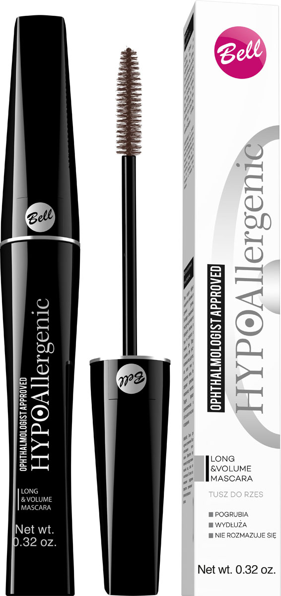 Bell Hypoallergenic Тушь для ресниц гипоаллергенная Long&volume Mascara, Тон №10, 9 млBmaHA010v2 Bell Hypoallergenic Тушь для ресниц гипоаллергенная Long&volume Mascara, Тон №10, 9 млBmaHA010v2Многофункциональная тушь удлиняет и утолщает ресницы, максимально подчеркивая выразительность взгляда. Современная кисточка идеально расчесывает и подкручивает каждую ресничку. Тушь не склеивает ресницы, не размазывается и не образует комочков