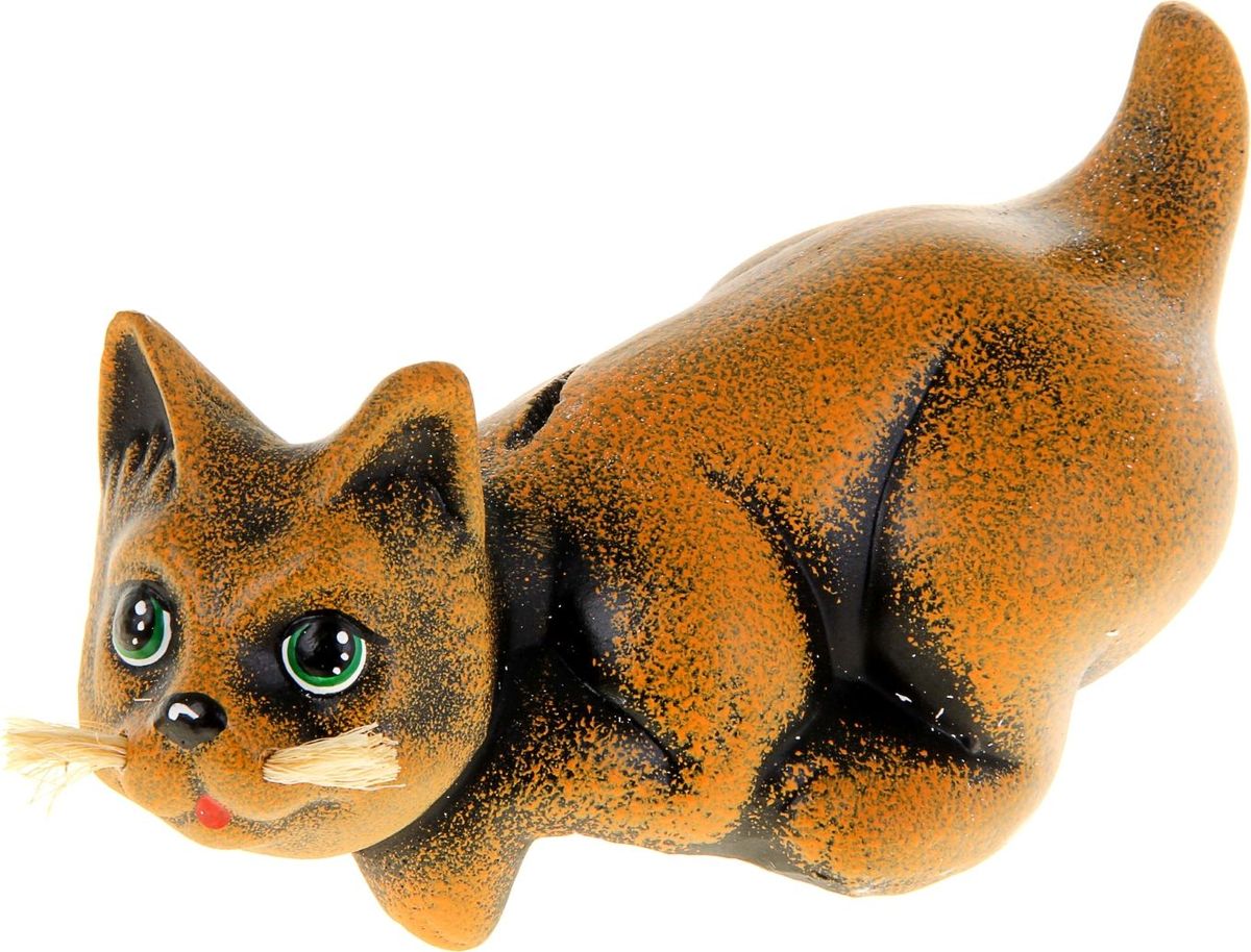 Копилка Кот Василий, цвет: коричневый, 20 х 8 х 11 см1023924 Копилка Кот Василий, цвет: коричневый, 20 х 8 х 11 см1023924Копилка — универсальный вариант подарка любому человеку, ведь каждый из нас мечтает о какой-то дорогостоящей вещи и откладывает или собирается откладывать деньги на её приобретение. Вместительная копилка станет прекрасным хранителем сбережений и украшением интерьера. Она выглядит так ярко и эффектно, что проходя мимо, обязательно захочется забросить пару монет.
