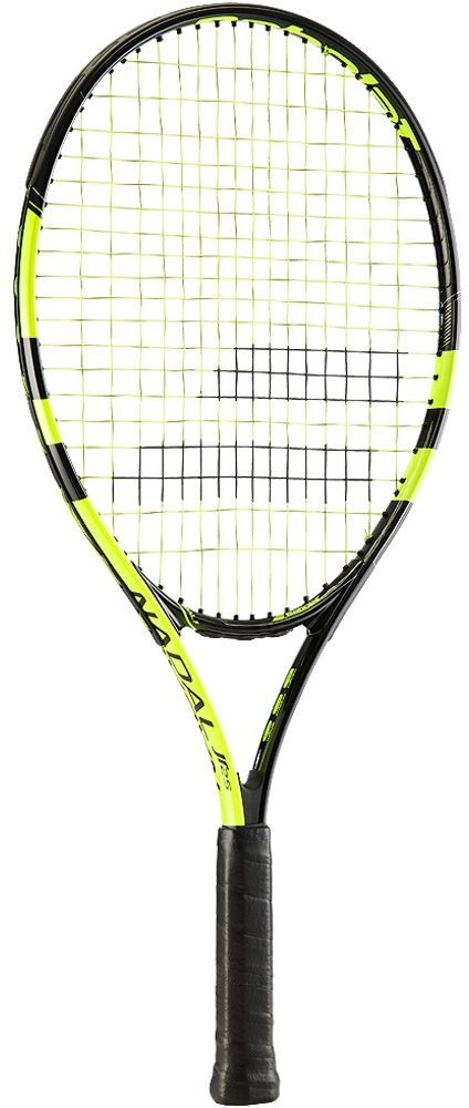 Теннисная ракетка BABOLAT NADAL Junior 25 (Надаль Джуниор 25), цвет: черно-желтый. Размер 0140180 Теннисная ракетка BABOLAT NADAL Junior 25 (Надаль Джуниор 25), цвет: черно-желтый. Размер 0140180Теннисная ракеткаBabolat Nadal Junior 25 предназначена для всех молодых игроков-новичков, которые хотят следовать по стопам своего любимого чемпиона. Алюминиевая конструкция ракетки обеспечивает легкость, управляемость и силу, облегчая обучение теннису. Ракетка предназначена для детей с ростом 125-140 см. Размер головы: 680 см2/Длина ракетки: 635 мм/Вес: 240 г
