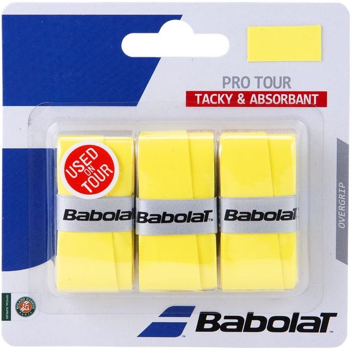 Овергрип Babolat Pro Tour X3, цвет: черный653037 Овергрип Babolat Pro Tour X3, цвет: черный653037Овергрип Babolat Pro Tour X3 изготовлен из полимерных материалов с липкой поверхностью.Особенности: Отличное влагопоглощениеДолговечность, устойчивость к истираниюВ комплект входят 3 овергрипа.