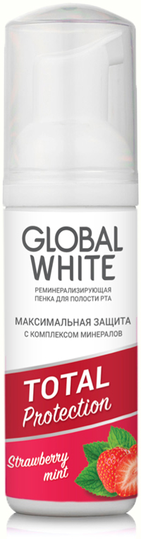 Global White Реминерализирующая пенка, 50 мл115 Global White Реминерализирующая пенка, 50 мл115Удобная альтернатива традиционным средствам гигиены полости рта. Используется после приема пищи и напитков для ухода, укрепления эмали и снижения чувствительности. Пенка проникает в самые труднодоступные участки полости рта. Для ее использования не нужна зубная щетка и вода.Уважаемые клиенты!Обращаем ваше внимание на возможные изменения в дизайне упаковки. Качественные характеристики товара остаются неизменными. Поставка осуществляется в зависимости от наличия на складе.