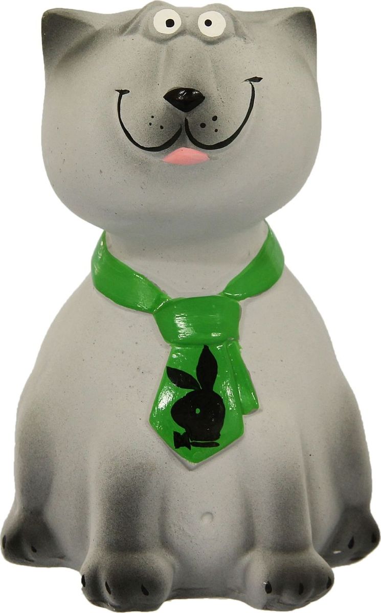 Копилка Кот Степан, 15 х 14 х 22 см245351 Копилка Кот Степан, 15 х 14 х 22 см245351Раньше мелочь приходилось хранить в стеклянных банках где-нибудь в серванте или шкафу, а то и вовсе пряча своё добро под подушку. Банки были неудобны и непрактичны, и недолговечны, да и всё их содержимое было отлично видно.Прелесть современных копилок не только в том, что они отлично украшают интерьер, но и скрывают количество накопленного капитала. Ведь всегда приятно поставить себе срок, а когда он наконец-то придет - открыть копилку и порадоваться, пересчитав содержимое.