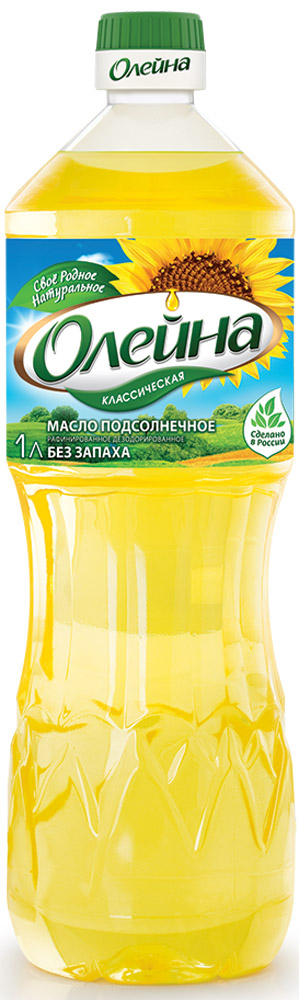 Олейна масло подсолнечное рафинированное, 1 л11124 Олейна масло подсолнечное рафинированное, 1 л11124Натуральное универсальное высококачественное подсолнечное масло. Подходит для салатов и соусов, для жарки, фритюра.Уважаемые клиенты! Обращаем ваше внимание на то, что упаковка может иметь несколько видов дизайна. Поставка осуществляется в зависимости от наличия на складе.