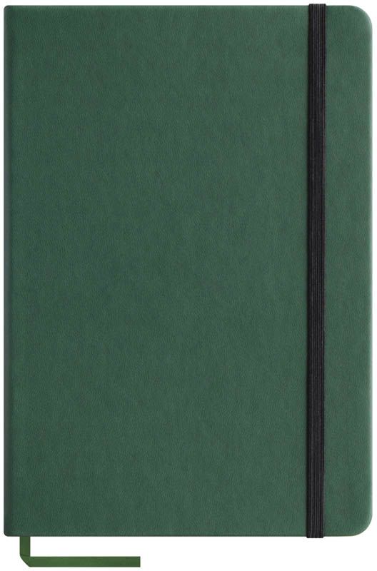 OfficeSpace Записная книжка Classic Velvet 96 листов в клетку цвет зеленый формат A5N5tr_6765 OfficeSpace Записная книжка Classic Velvet 96 листов в клетку цвет зеленый формат A5N5tr_6765Записная книжка OfficeSpace Classic Velvet выполнен в классическом европейском дизайне. Твердая обложка с фиксирующей резинкой. На внутренней стороне обложки специальный карман для визитных карточек и документов. Материал обложки - высококачественный кожзаменитель, подходит под персонализацию. Внутренний блок - высококачественная тонированная офсетная бумага 70 г/м2, клетка, пантонная печать. Книжный переплет. Закладка-ляссе в цвет обложки.Формат A5.