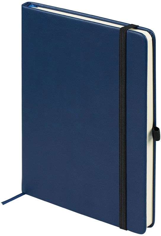 OfficeSpace Ежедневник Classic Velvet недатированный 96 листов цвет синий формат A5En5v_12881 OfficeSpace Ежедневник Classic Velvet недатированный 96 листов цвет синий формат A5En5v_12881Недатированный ежедневник OfficeSpace Classic Velvet имеет обложку, изготовленную из высококачественного кожзаменителя с мягким гладким матовым покрытием, цвет обложки - синий. Подходит для всех видов полиграфического тиснения. Внутренний блок состоит из 96 листов тонированной офсетной бумаги в линейку, плотностью 70 г/м2, печать блока в 2 краски, справочный материал. Вертикальная фиксирующая резинка на обложке. На заднем форзаце размещен удобный карман для визиток и документов. Удобная закладка-ляссе.Формат A5.