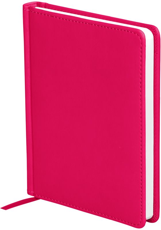 OfficeSpace Ежедневник Winner недатированный 136 листов в линейку цвет ярко-розовый формат A6
