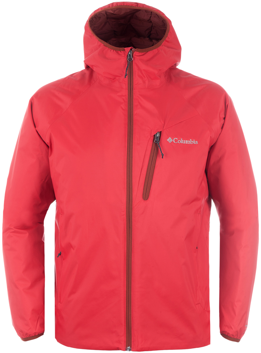 Куртка мужская Columbia Redrock Falls Jacket M, цвет: красный. 1621721-614. Размер XXL (56/58)1621721-614 Куртка мужская Columbia Redrock Falls Jacket M, цвет: красный. 1621721-614. Размер XXL (56/58)1621721-614Мужская утепленная куртка для активного отдыха и горного туризма. Верхняя ткань изделия содержит мембрану Omni-Tech. Наличие мембраны в изделии дает дополнительное преимущество - защита от ветра. Утеплитель и подкладка Omni-Heat обеспечивают уникальную температурную регуляцию при максимальной легкости изделия. Швы частично проклеены, капюшон, регулируемый низ изделия, карманы на молнии обеспечивают дополнительный комфорт. Рекомендуемый температурный режим для данной модели до -5° С , исходя из расчета на среднюю физическую активность - ходьбу 4 км/ч.